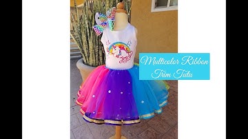 How to Make a Multicolor Ribbon Trim Tutu