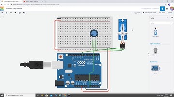 Tinkercad - Arduino potansiyometre ile servo motor döndürme uygulaması