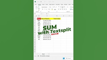 Sum with Textsplit 🚀🎯 #exceltextsplit #excelsum#excelhacks