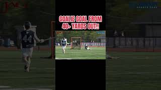 INSANE Goalie Goal In NJ! #lacrosse #hslacrosse #njlacrosse #donbosco #topplay #goalie