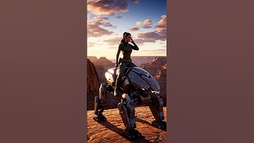 WOW: Riding a Quadruped Robot #robotics #nextgen #robot  #quadrupedrobot #humanoid