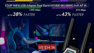 EDUP WiFi6 USB Adapter Dual Band AX1800 MU-MIMO Soft AP WiFi Adapte... — Top Rated 2026 | Buy Now! screenshot 5