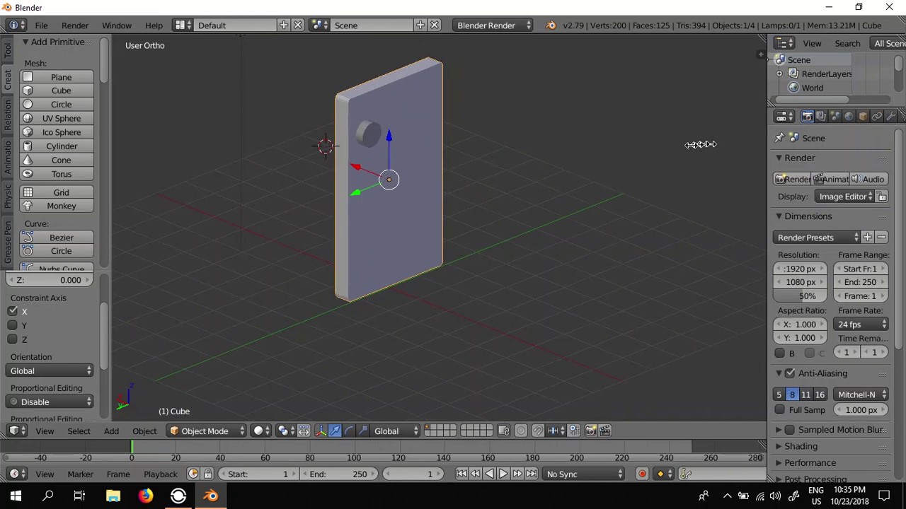 3D Modeling a Mobile Phone Blender Beginner Tutorial - YouTube