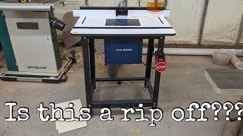 Rockler router table and lift station