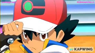 Pokemon Journeys Ash VS Leon with the American theme song