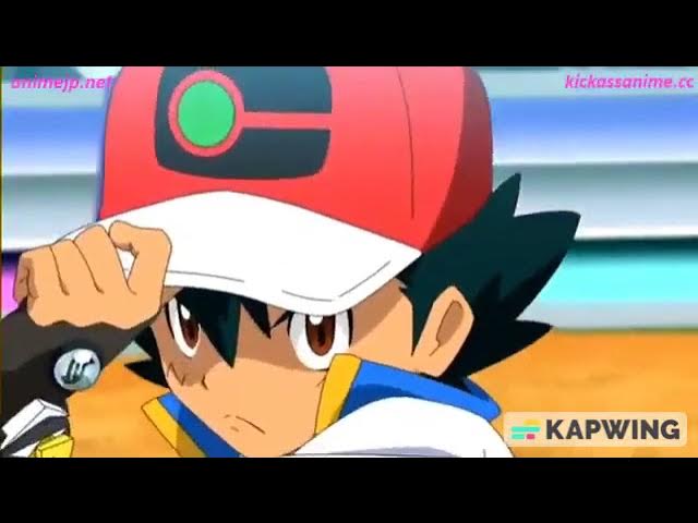 Pokemon Journeys Ash VS Leon with the American theme song