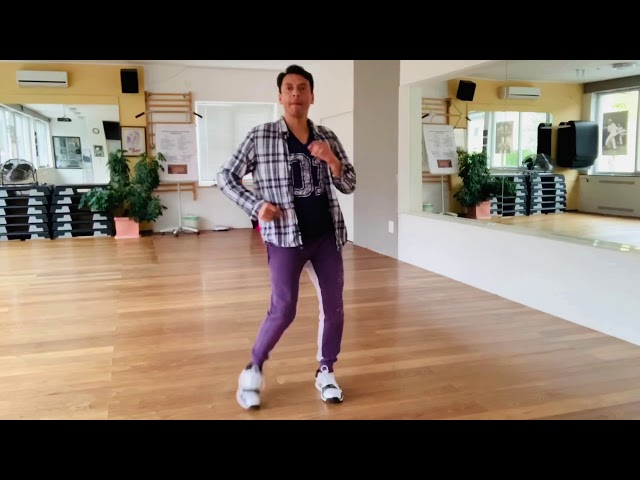 Zumba Basics, Salsa Backstep, cumbia, hinten diagonal