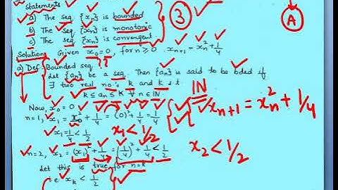 NBHM 2009 (PH.D) || SEQUENCE AND SERIES OF REAL NUMBERS (PART 1)