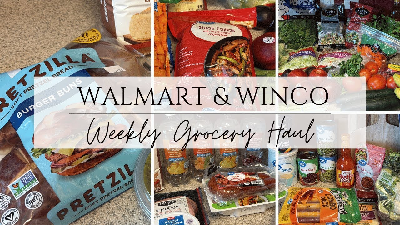 Weekly Grocery Haul Walmart & Winco Weekly Meal Plan 🛒 YouTube