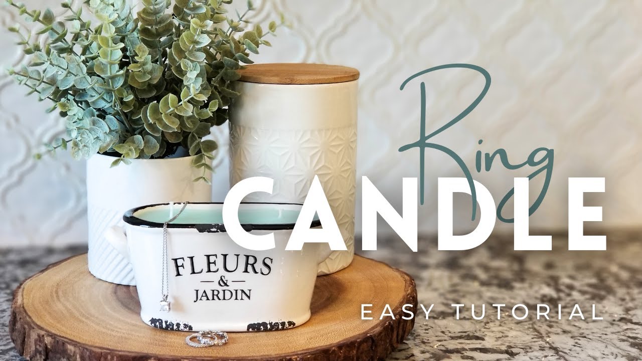 Make Your Own Jewelry Candle Tutorial | Easy Candle Gift Idea Using Everyday Household Supplies
