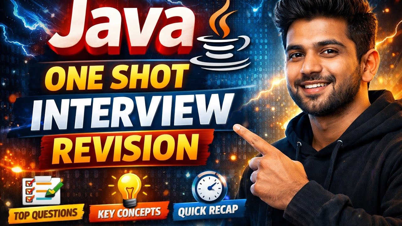 Java One Shot Interveiw Prepartion - YouTube