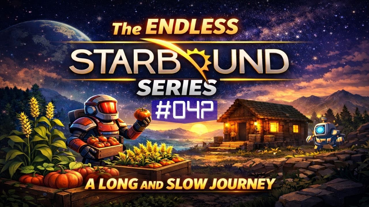 Starbound Endless Series - Ep. 047 | Finishing the Museum Library & More Snow Planet Exploration