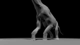 Brachiosaurs Walking Test