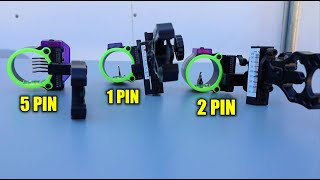 1 PIN vs 2 PIN vs 5 PIN Bow Sight