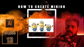 How to Create Minion in Adobe Illustrator Class 13
