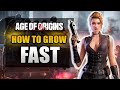FASTEST GROWTH! Age of Origins | GUIDE: How UPGRADE Your CITY EFFICIENTLY!
