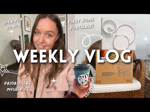 WEEKLY VLOG | first home purchase (eek!), prioritising myself, cooking + more