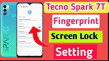 Tecno spark 7t fingerprint screen lock setting | tecno spark 7 T fingerprint lock kaise lagaye