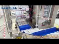 Samfull four heads 100g liquid sachet filling machine, liquid sachet multilane filling and sealing