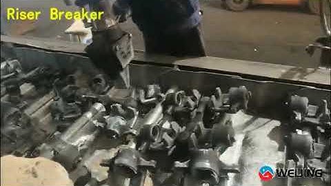 Weijing Unique Foundry Wedge Degates Casting Vertically