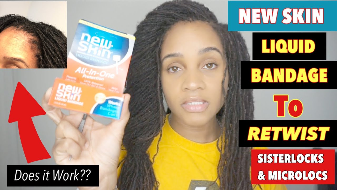 I Used NEW SKIN® LIQUID BANDAGE To Bond My SISTERLOCK MICROLOCS Here