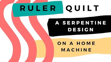 RULER QUILTING Waves a BEGINNER design