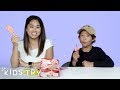 Kids Try Their Adult Siblings' Favorite Childhood Foods | Kids Try | HiHo Kids