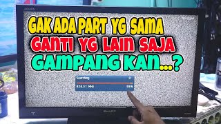 tv lcd sharp rusak tidak ada gambar 24n407i