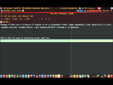 how to record your screen on ubuntu 10.10 using ffmpeg