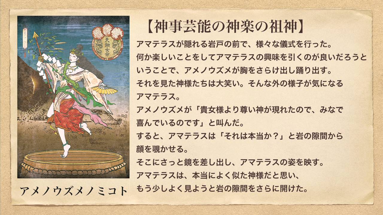アメノウズメ解説 八百万の神図鑑 日本神話 古事記の神々 Youtube アメノウズメ解説 八百万の神図鑑 日本神話 古事記の神々 Youtube