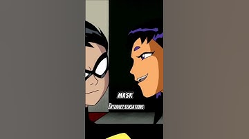 First meeting with blackfire teen titans go #cartoon #starfire #blackfire #robin #beastboy