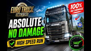Absolute NO DAMAGE High Speed Run! Euro Truck Simulator 2 Challenge
