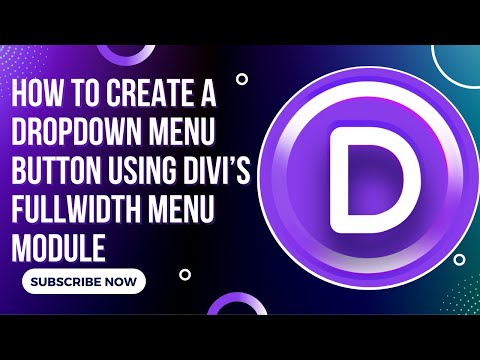how to create a dropdown Menu Button Using divi`s theme