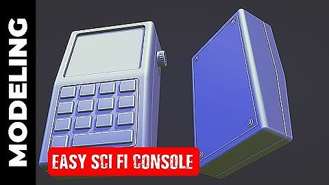 BLENDER: EASY SCI-FI CONSOLE