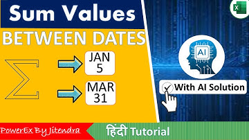 Sum Between Dates in Excel – Manual Method vs ChatGPT AI Trick