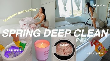 *extreme* SPRING DEEP CLEAN MOTIVATION 🧼 ultimate RESET ROUTINE + ORGANIZE apartment, 2025 cleaning