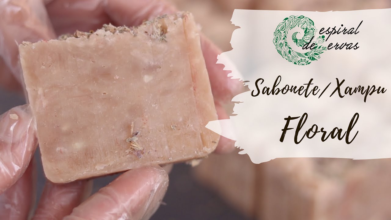 Sabonete Floral - Calêndula, Camomila, Lavanda e Ylang-Ylang - HOT PROCESS