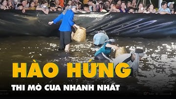 Video người dân, du khách hào hứng thi mò cua nhanh nhất ở Ngày hội cua Cà Mau