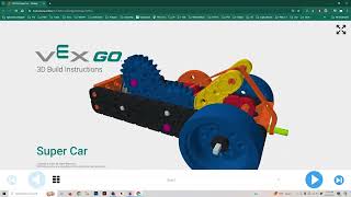 VEX GO 3D Build Instructions Powered Super Car