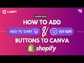 How to Add Shopify's "Buy Now" &amp; "Add to Cart" Buttons to Canva Websites and Social Media