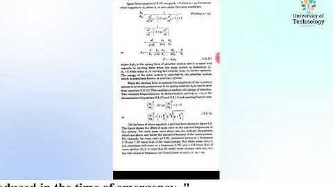 Vibration Absorber | Online Education | Learn Online