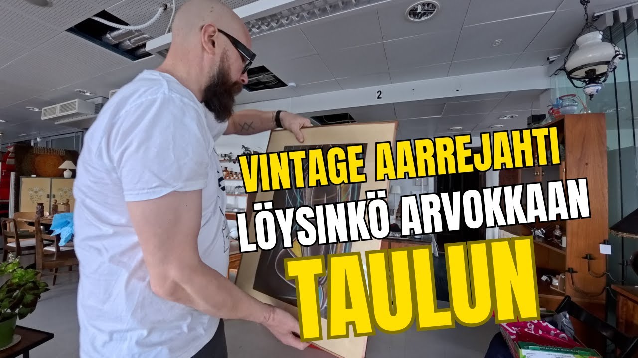 Vintage aarrejahti Toijalassa!  Löytyi todella kovat taulut!