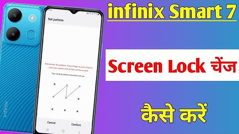 infinix smart 7 me screen lock change kaise kare | how to change screen lock infinix smart 7