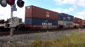 Big CSX Train w Defect Detector Audio