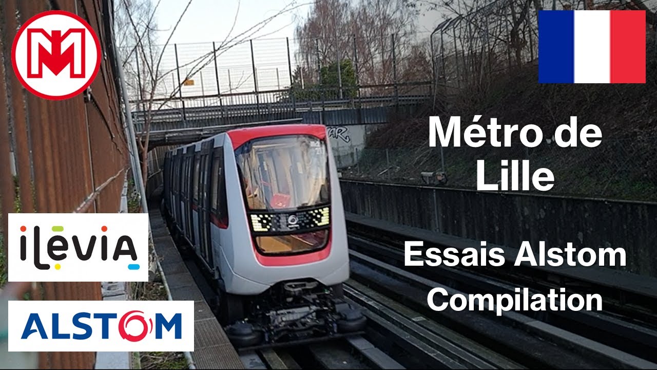 [Métro de Lille] Compilation des différents essais d'Alstom sur la ligne 1.