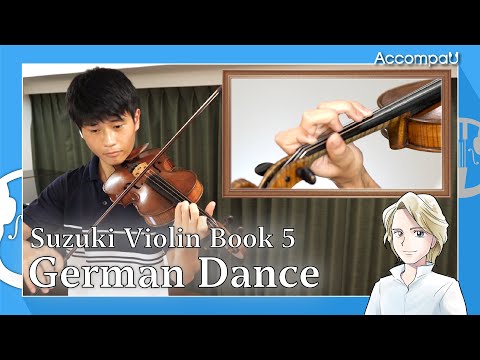 German Dance | KD von Dittersdorf | Suzuki Violin Book 5【Practice Version】