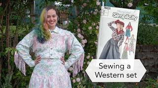 Sewing a Sparkly Western Jacked and Skirt Set | Vintage sewing project