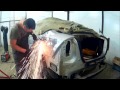 Форд Фокус ремонт заднего крыла .Ford Focus Auto body repair