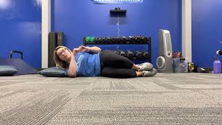 A quick explanation of how to do clamshells to improve hip pain