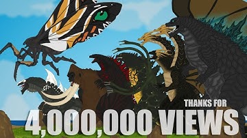 MONSTERS FUSION SIZE COMPARISON 3 | SHINDARY GODZILLA, BIOZILLA, MUTRHA PRIME | PANDY Animation 32
